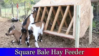 Square Bale Hay Feeder for Goats