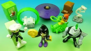 2005 DANNY PHANTOM set of 8 BURGER KING FIGURES FULL COLLECTION VIDEO REVIEW