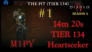 RANK #1 ROGUE AGAIN - Tier 134 Pit - Heartseeker Rogue Maxroll Pit Ladder Diablo 4 Season 4