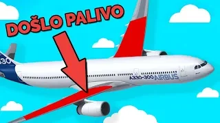 AIRBUSU DOŠLO PALIVO, PILOTI UDĚLALI…