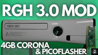 Instalacja RGH 3 w Xbox 360 Slim 4 GB Corona / PicoFlasher RGH 3