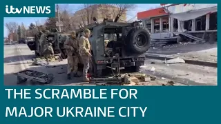 Street fighting in Ukraine's second largest city as Russia's troops struggle | ITV News