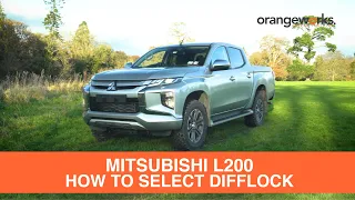 How to select Difflock in your Mitsubishi L200