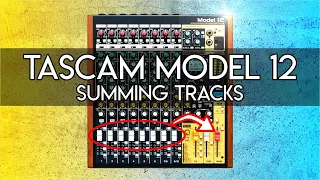 Tascam Model 12 -  Bouncing Tracks (mixdown sum and track swap)