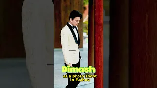 Dimash  at a photo shoot in Fuzhou