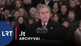 Istorinė JAV prezidento G. W. Busho kalba Vilniuje | #LRTarchyvai