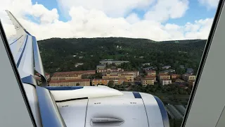 MSFS 2020 Passenger view Bilbao approach