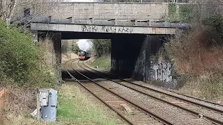 LMS Black 5 44871 at Yardley Wood on 9th March 2024 at 11.45am running "The Stratford Flyer"