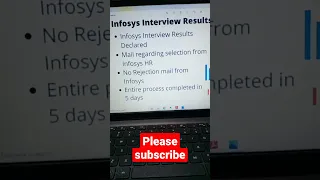 Infosys interview results Declared