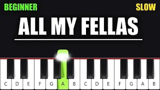 how to play "ALL MY FELLAS" on piano [BEGINNER]