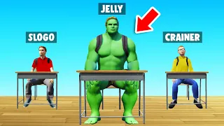 JELLY Turned Into The HULK At SCHOOL! (Bad Guys At School)