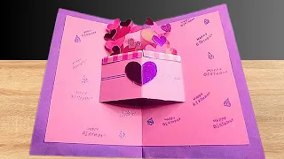 Pop up birthday card | Handmade birthday card | DIY birthday card