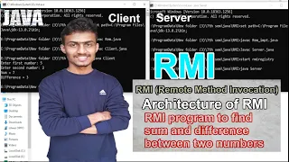 Remote Method Invocation | RMI program to find sum and difference | RMI architecture