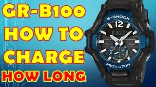 G-Shock GR-B100-1A How to charge Casio Solar Watch