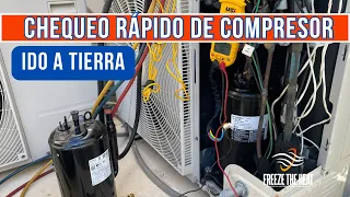 Como comprobar que el compresor está ido a tierra #hvactips #hvacservice #compressor