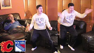 Rangers Fan Reaction - Flames 4 Rangers 5 (OT Reaction)