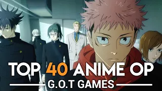 @GOTGames's Top 40 Anime Openings (Party Rank)