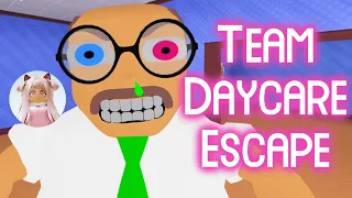 Team Daycare Escape! (TEAMWORK OBBY) - Roblox Gameplay Walkthrough No Death [4K]