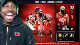 EXCLUSIVE 99 OVR ROAD TO MVP JAMES HARDEN! NBA Live Mobile 19 Season 3 Ep. 52