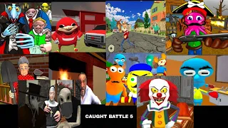 Caught Battle 5: Vampire Neighbor Castle, Bad Granny, Octopus Pirate, Ugandan Knuckles, and more