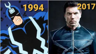 Evolution of Black Bolt in Cartoons, movies and Shows. (1994-2017) (Marvel Comics) (inhumans)