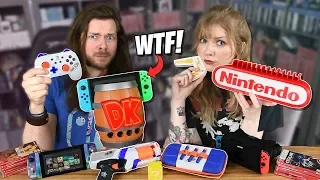 My Girlfriend & I Buy WEIRD Nintendo Switch Accessories, AGAIN!