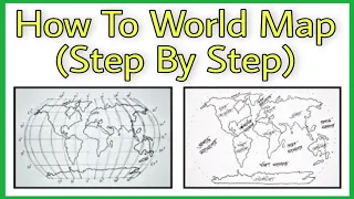 how to draw world map / how to draw world map step by step / world map drawing