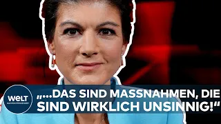 SAHRA WAGENKNECHT: Corona? "...das sind Maßnahmen, die sind wirklich unsinnig!" I WELT News