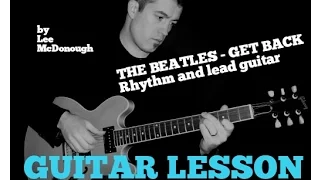 THE BEATLES Guitar lesson GET BACK solo and rhythm guitar