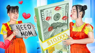 Good Unpopular Vs Bad Popular... My Mom Used Me To Get Rich! - Funny Stories About Baby Doll Family