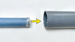 A Plumber's Clever Idea To Connect A Large Pvc Pipe To A Small Pipe (Without Connector)