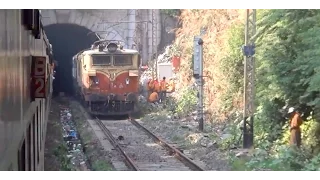 Fantastic Locale, Views from Express Train - Covering Oldest Tunnel (Parsik) of Indian Railways