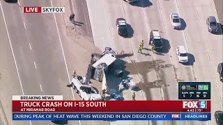 Truck Crash On I-15 South