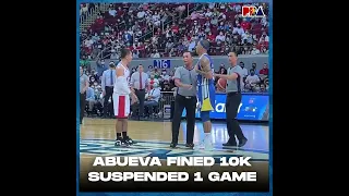 Magnolia Calvin Abueva fined & suspended 1 game for unsportsmanlike conduct last June 19 vs. Ginebra