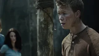 Gally tries to sacrifice Thomas and Teresa to the Grievers [The Maze Runner]