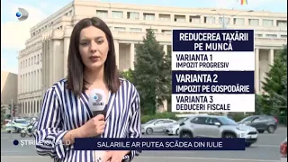 Stirile Kanal D - Salariile ar putea scadea din iulie! | Editie de seara