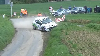 Rallye de la Lys 2024 - ES11: La Carrière 2 (+ Historique) - all cars (raw footage), slippery corner