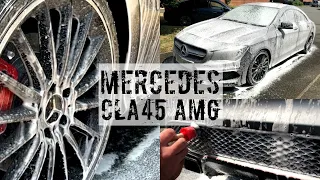 Neglected Dirty Mercedes CLA45 AMG Gets Cleaned | ASMR