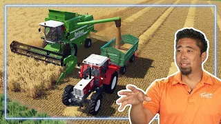 Real Farmer REACTS to Farming Simulator 22 | Experts React