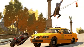 GTA IV Motorcycle Crashes | (Euphoria Physics/Ragdolls)