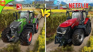 Farming Simulator 23 Giants Edition vs Netflix Edition!