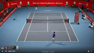 Novak Djokovic vs Lucas Pouille - Tokyo 2019 AO Tennis PS4