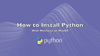 How to install Python with Miniforge on macOS (Apple Silicon/M1)