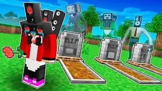 JJ's all ALONE? ALL EPISODES R.I.P TV WOMAN, SPEAKER MAN and MIKEY FAMILY in Minecraft! - Maizen