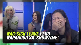 Nag-sick leave, rumampa sa 'Showtime,' nag-shout-out kay boss | ABS-CBN News