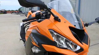 Mainland's look at the 2020 Kawasaki ZX6R 636 Ninja in Candy Steel Furnace Orange