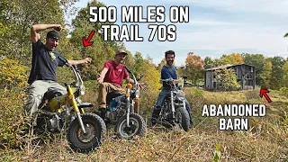 Riding 500 miles on 70’s Honda MINI BIKES to Find Ike’s ABANDONED Mountain Cabin! 2020 Fall Special!