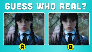Guess The REAL WEDNESDAY Character | Wednesday Quiz