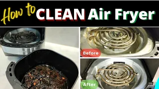 DON'T Boil Water in your Air Fryer! 🫢 😱 This is How I Clean My Air Fryer Basket and Heating Element