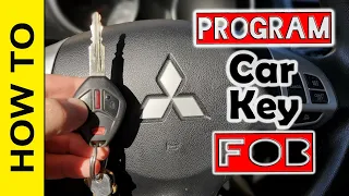 How to program Mitsubishi Car Remote Key FOB in 1 min.